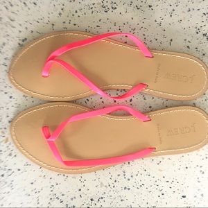 J.Crew Capri Leather Thong Flip Flop Sandals- sz10
